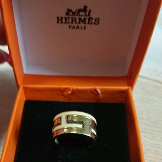 エルメス(Hermes)のｱｺ様専用です。ﾑｰﾌﾞｱｯｼｭﾘﾝｸﾞ✨💍✨ｺﾞｰﾙﾄﾞ×ｱｲﾎﾞﾘｰ(リング(指輪))