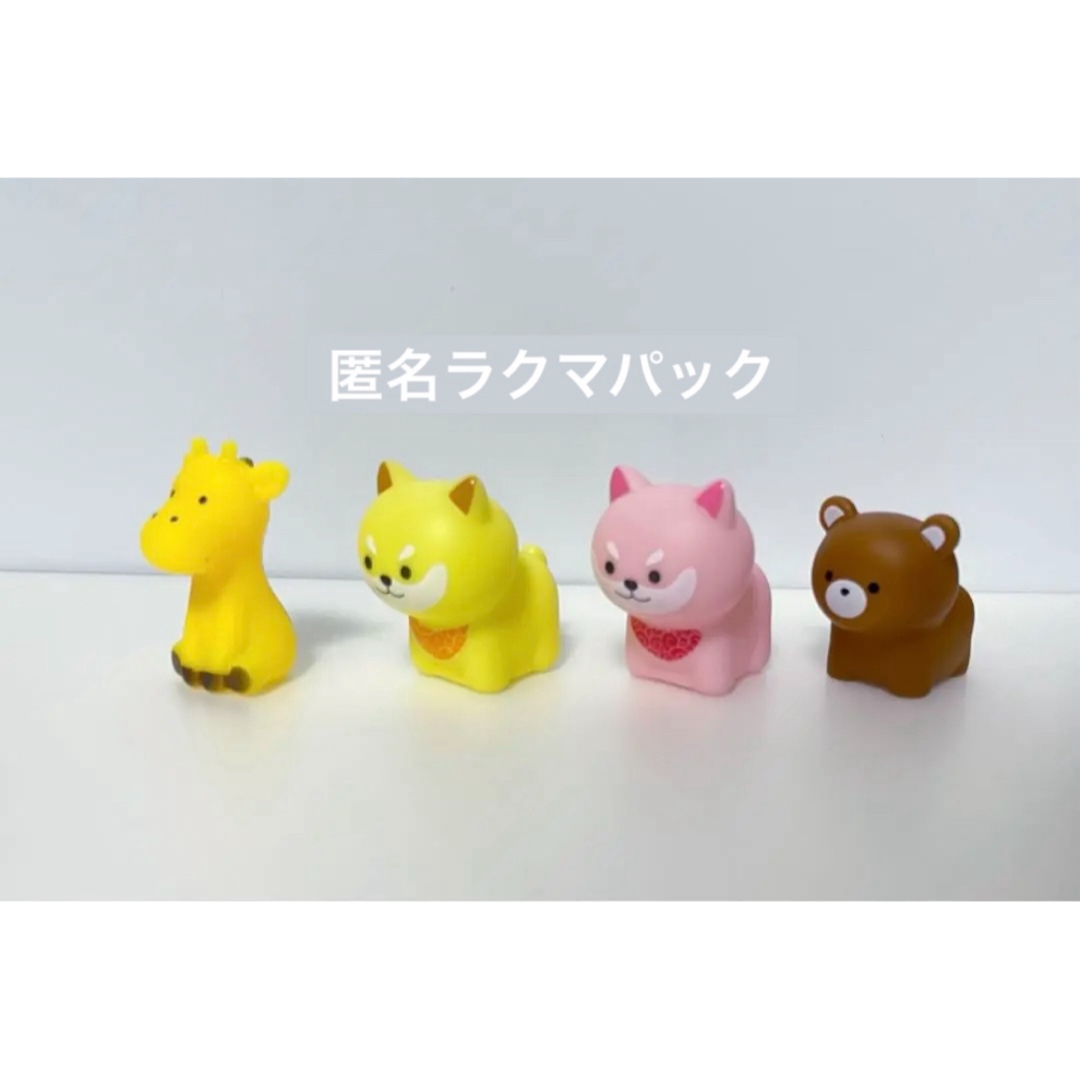 動物　ソフビ　4体 エンタメ/ホビーのおもちゃ/ぬいぐるみ(キャラクターグッズ)の商品写真