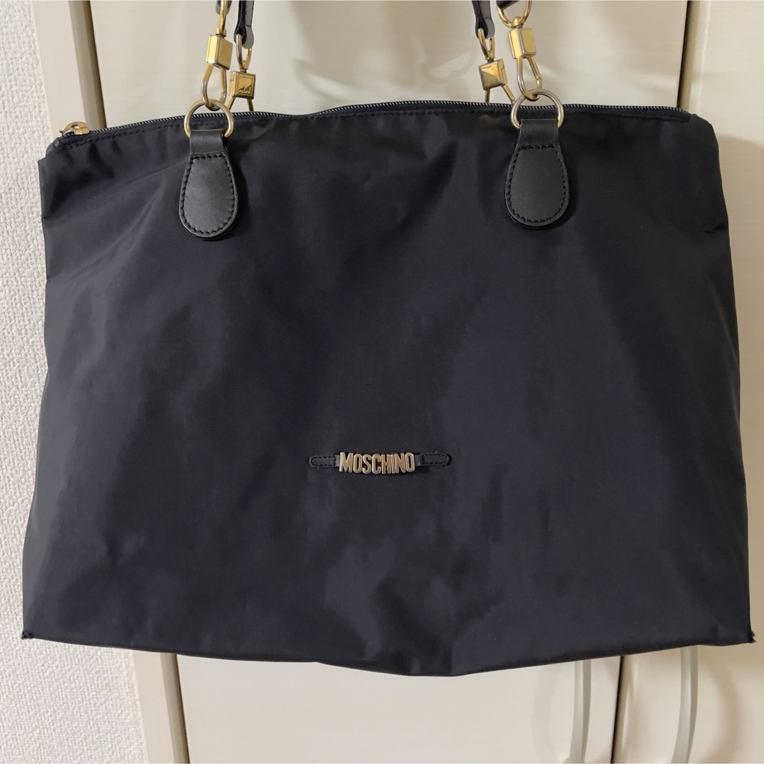 MOSCHINO 2way ボストンバッグ　ショルダーバッグ　ナイロン