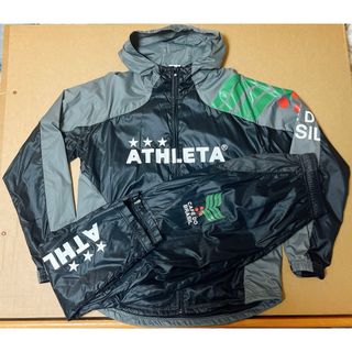 アスレタ(ATHLETA)のアスレタ　ウインドブレーカー　ピステ　上下セット　Lサイズ　グレー、ブラック(ウェア)