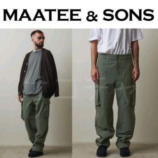 コモリ(COMOLI)の新品MAATEE&SONS MILITARY TROUSERS 1 カーゴパンツ(ワークパンツ/カーゴパンツ)