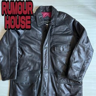 RUMOUR HOUSE 羊革 レザージャケットLサイズ ブラック ビンテージ(レザージャケット)