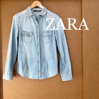 ザラ(ZARA)のZARA   ザラ　デニム　シャツ(シャツ/ブラウス(長袖/七分))