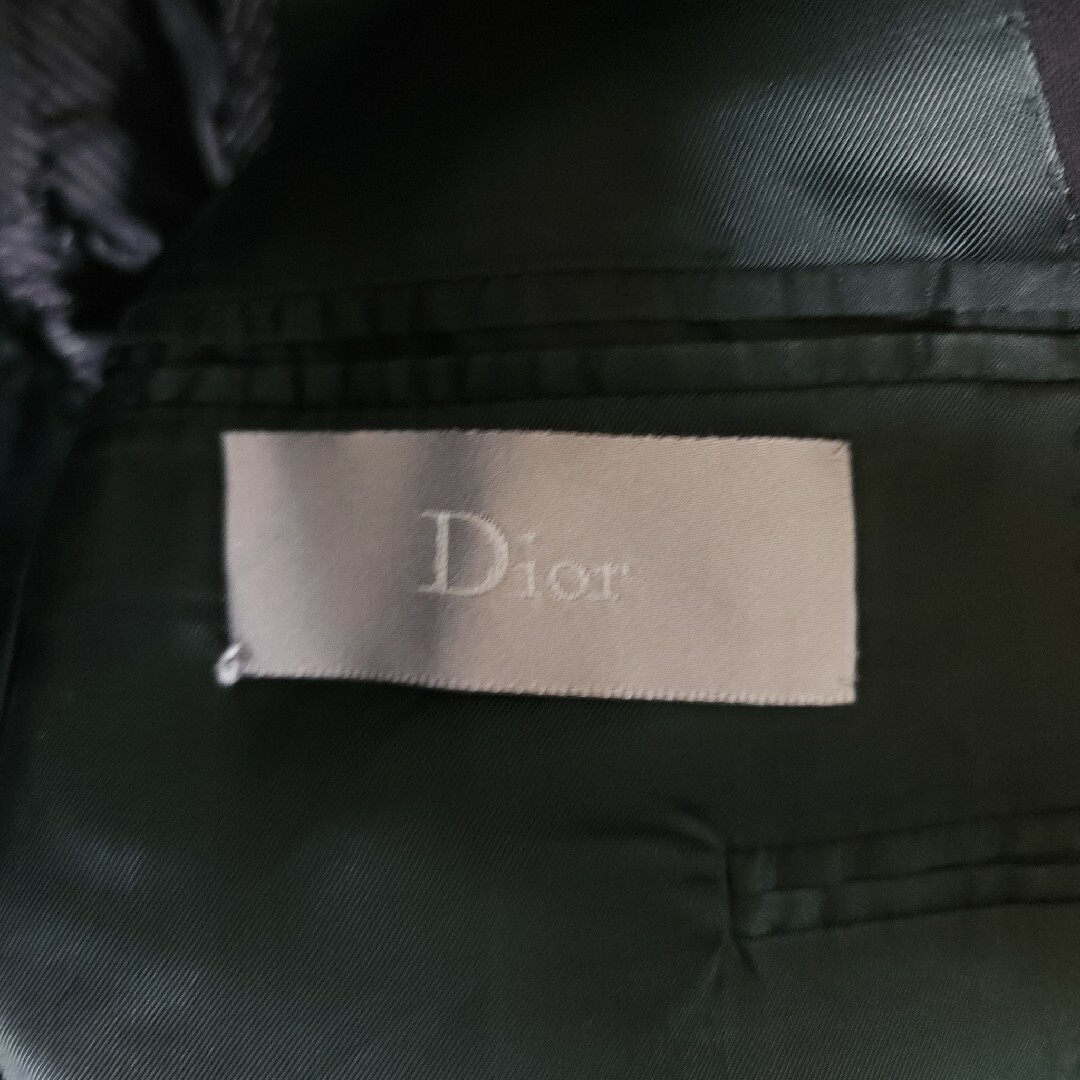 DIOR HOMME(ディオールオム)の07AW エディ期 Dior homme ピークドラペルジャケット ブラック メンズのジャケット/アウター(テーラードジャケット)の商品写真