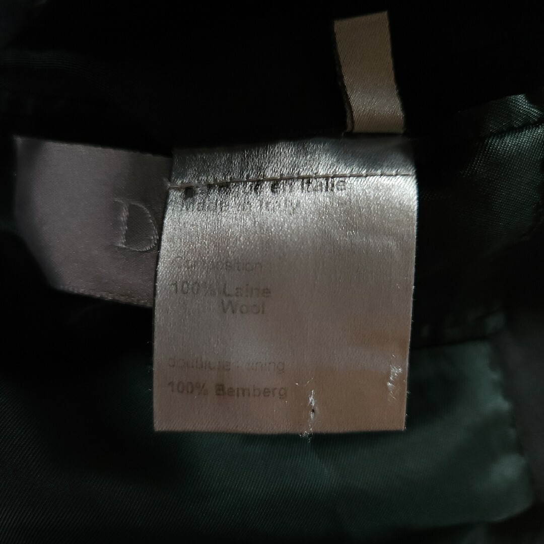 DIOR HOMME(ディオールオム)の07AW エディ期 Dior homme ピークドラペルジャケット ブラック メンズのジャケット/アウター(テーラードジャケット)の商品写真