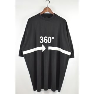 バレンシアガ(Balenciaga)のBALENCIAGA/バレンシアガ　22AW　360 TUBULAR ダメージ加工オーバーサイズTシャツ　720501TNVD51070　サイズ：1　カラー：ブラック【中古】(Tシャツ/カットソー(半袖/袖なし))