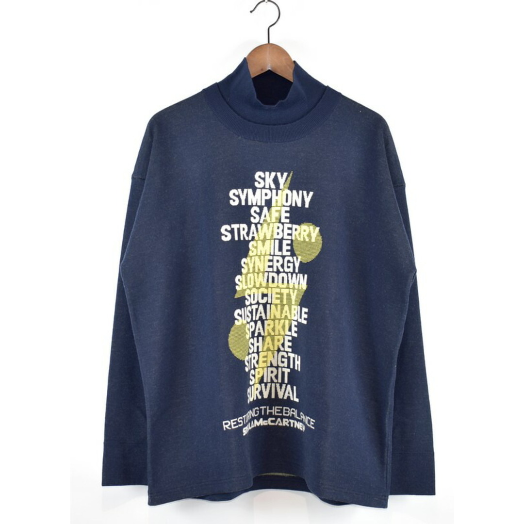 STELLA MCCARTNEY×Tom Tosseyn/ステラマッカートニー×トム トッセイン　21AW　Restoring The Balance　ハイネックニット　サイズ：L　カラー：ネイビーネイビー備考