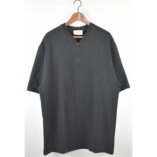 フィアオブゴッド(FEAR OF GOD)のFEAR OF GOD/フィアーオブゴッド　6th　ハーフジップヘンリーネックカットソー　Tシャツ　サイズ：M　カラー：ブラック【中古】(Tシャツ/カットソー(半袖/袖なし))