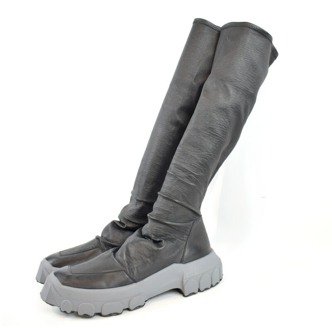 45カラーRick Owens/リックオウエンス　18SS　トラクターハイキングソックブーツ　スニーカー　青山店限定カラー　Tractor Hiking Sock Boots　サイズ：45　カラー：ブラック/ストーングレー