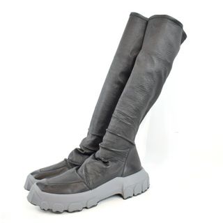 リックオウエンス(Rick Owens)のRick Owens/リックオウエンス　18SS　トラクターハイキングソックブーツ　スニーカー　青山店限定カラー　Tractor Hiking Sock Boots　サイズ：45　カラー：ブラック/ストーングレー【中古】(ブーツ)