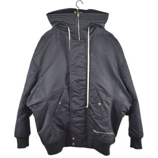 ダークシャドウ(DRKSHDW)のRick Owens DRK SHDW/リックオウエンス ダークシャドウ　23AW　フードロングボンバージャケット　HOODED LONG BOMBER　DU02C5765　サイズ：XS　カラー：ブラック【中古】(その他)