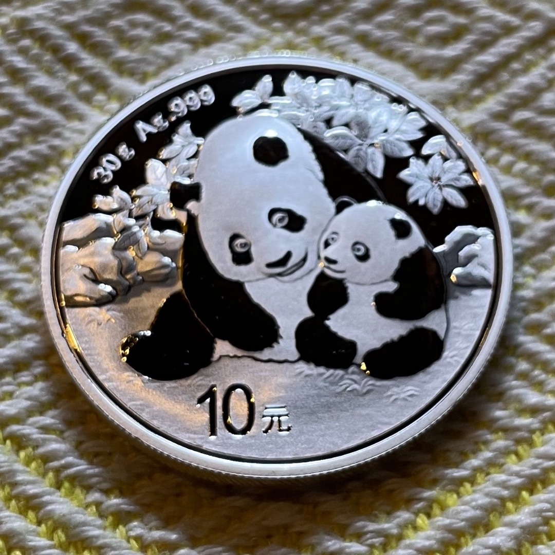 2024年 純銀 パンダ銀貨 30g 中国 10元 シルバーコイン