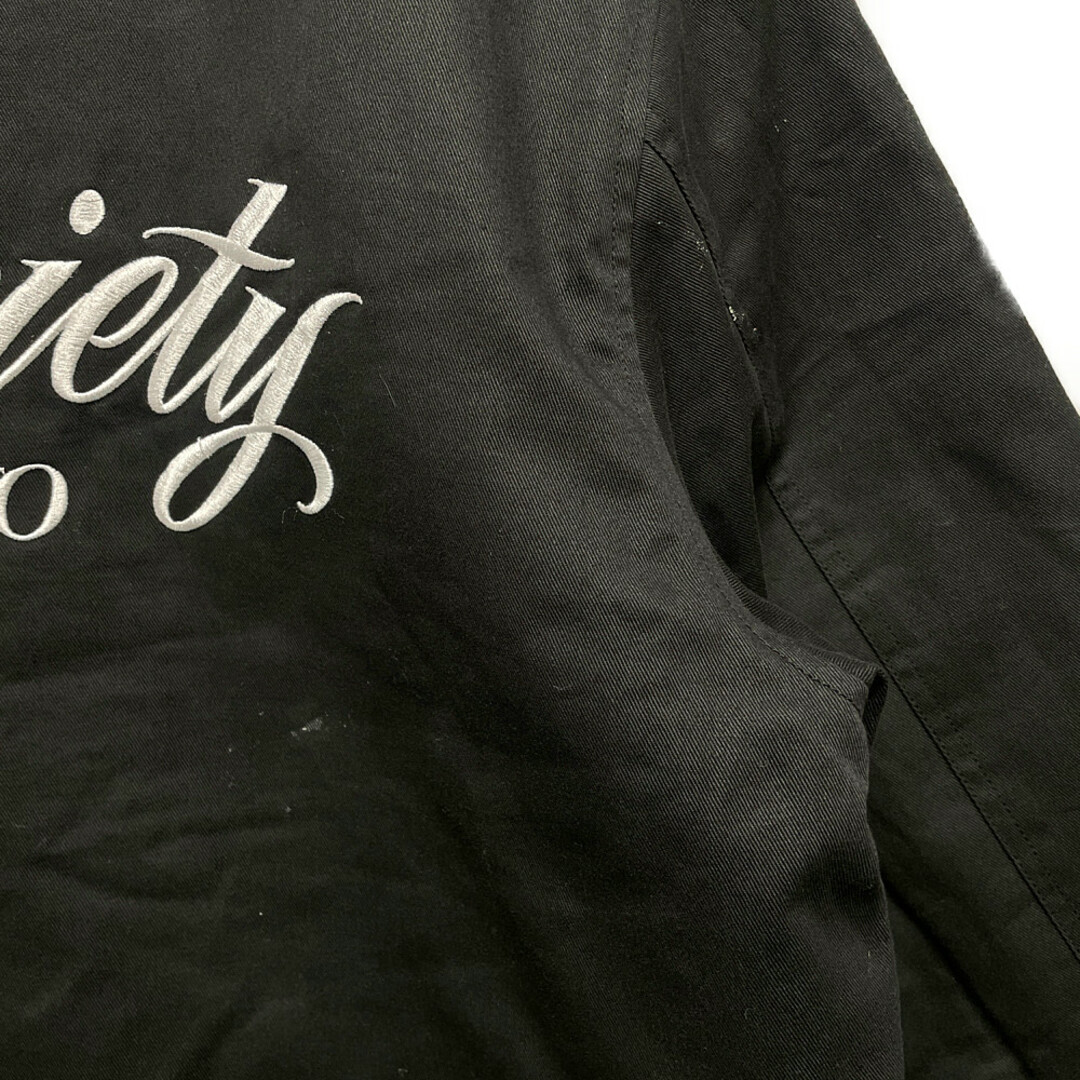 Subciety(サブサエティ)のSUBCIETY サブサエティ 刺繍ロゴ入り 裏地ボア ジャケット デッキジャケット ブラック サイズL 正規品 / B4760 メンズのジャケット/アウター(その他)の商品写真