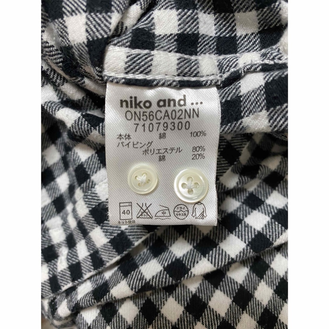 niko and...(ニコアンド)のニコアンド　チェックシャツ　サイズ② レディースのトップス(シャツ/ブラウス(長袖/七分))の商品写真