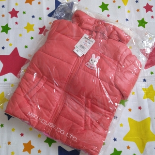 ミキハウス(mikihouse)のミキハウス　リバーシブルジャケット　ピンク100cm　ジャンパー　コート(ジャケット/上着)