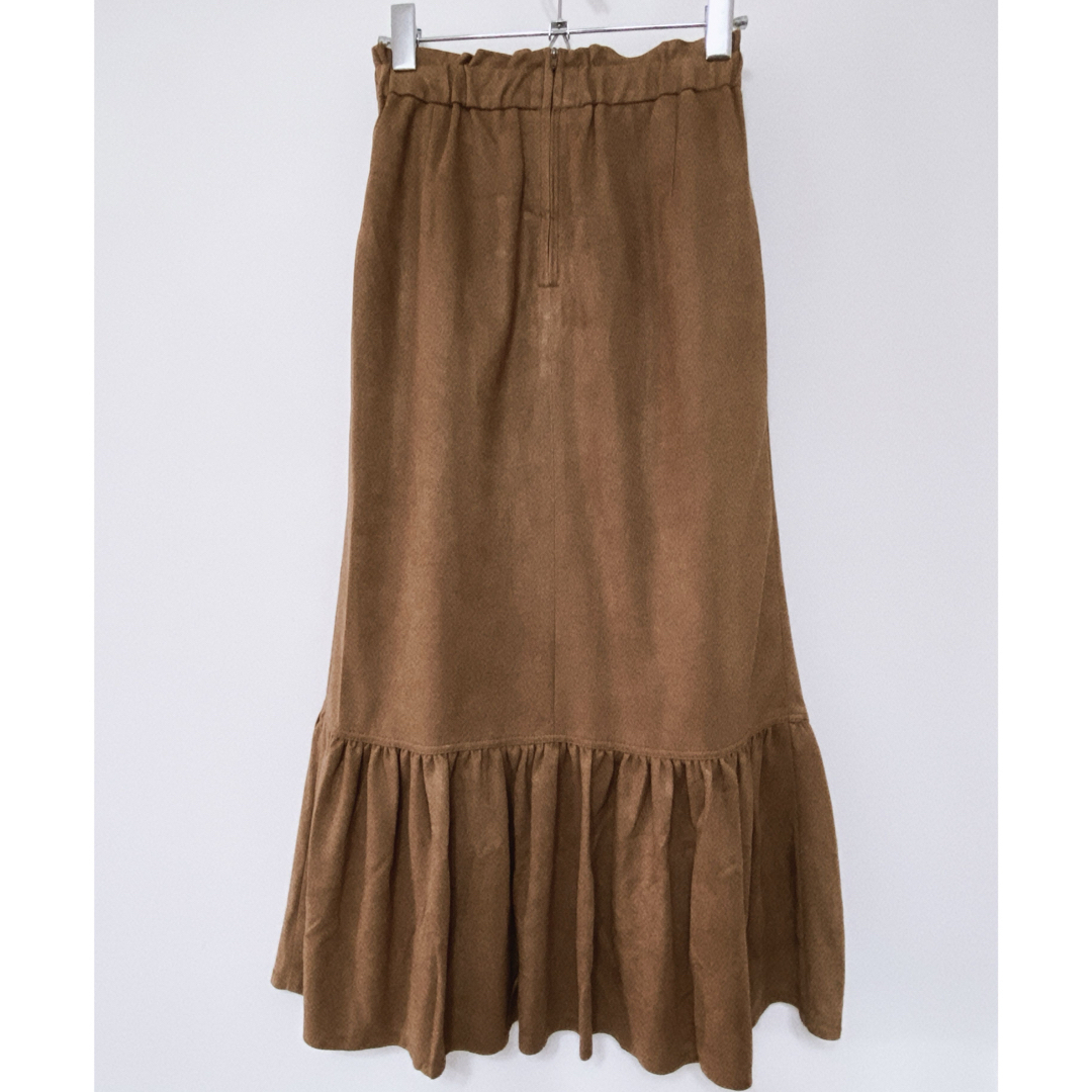 21: CARICATURE/別注フェイクスエードペプラムサイドスリットスカート レディースのスカート(ロングスカート)の商品写真