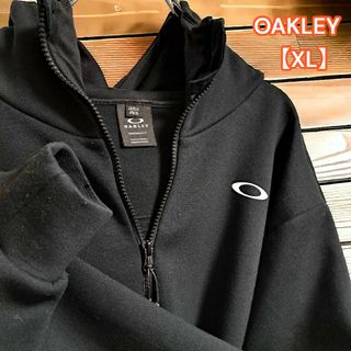 オークリー(Oakley)のOAKLEY【オークリー】フーディ パーカー ブラック 背面 ブランドロゴXL(パーカー)