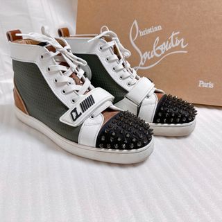 クリスチャンルブタン(Christian Louboutin)のクリスチャンルブタン　CL スタッズ　ルイス　ハイカット　スニーカー　靴　美品(スニーカー)