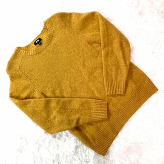 【ユニクロ】ニット セーター キャメル イエロー メンズ おしゃれ かっこいい(ニット/セーター)