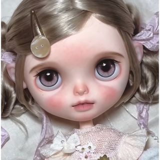 海外作家様 カスタムブライス きれい ピンク 夢かわいい 花のような ドール(人形)