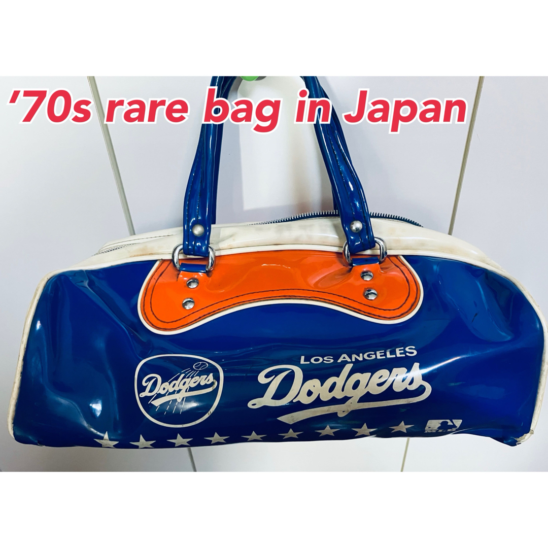 MLB【激レア昭和レトロ】MIZUNO社製MLBドジャース エナメルバッグ