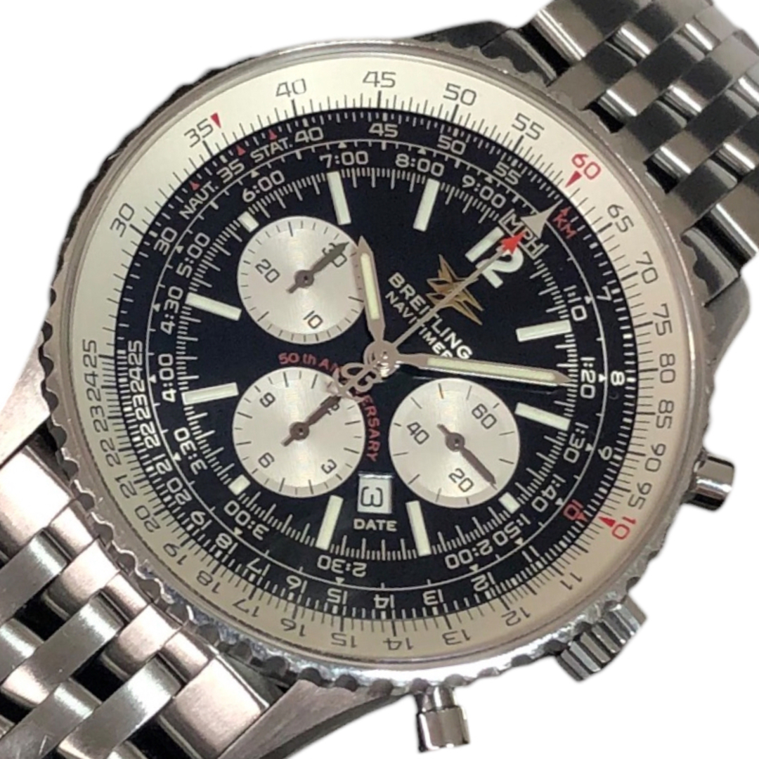 BREITLING(ブライトリング)の　ブライトリング BREITLING ナビタイマー　50th　ナビタイマー生誕50周年記念モデル A413322 ブラック ステンレススチール SS メンズ 腕時計 メンズの時計(その他)の商品写真