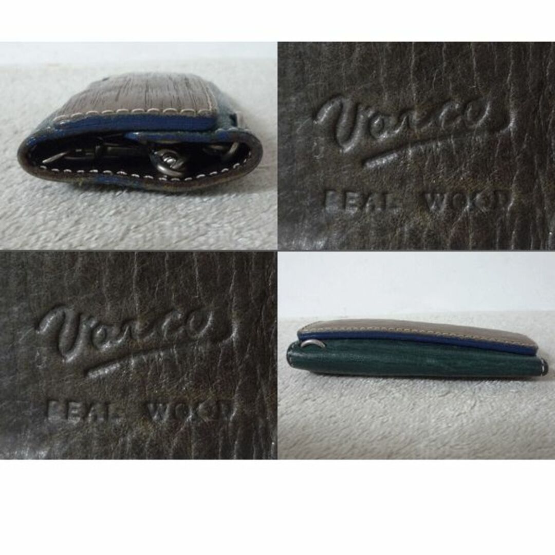 VARCO REAL WOOD(ヴァーコリアルウッド)のVARCO REALWOOD　レザー　ブラックウォールナット　３連　キーケース　 メンズのファッション小物(キーケース)の商品写真