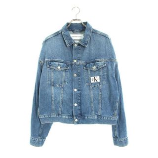 カルバンクライン(Calvin Klein)のカルバンクラインジーンズ  J30J323243 ウォッシュ加工オーバーサイズデニムジャケット メンズ S(Gジャン/デニムジャケット)