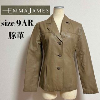 エマジェイム(EMMAJAMES)のEMMAJAMES エマジェイムス レザージャケット テーラードジャケット 豚革(テーラードジャケット)