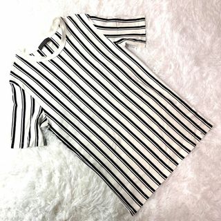 【SENSE OF PLACE】Tシャツ ストライプ モノクロ メンズ おしゃれ(Tシャツ/カットソー(半袖/袖なし))