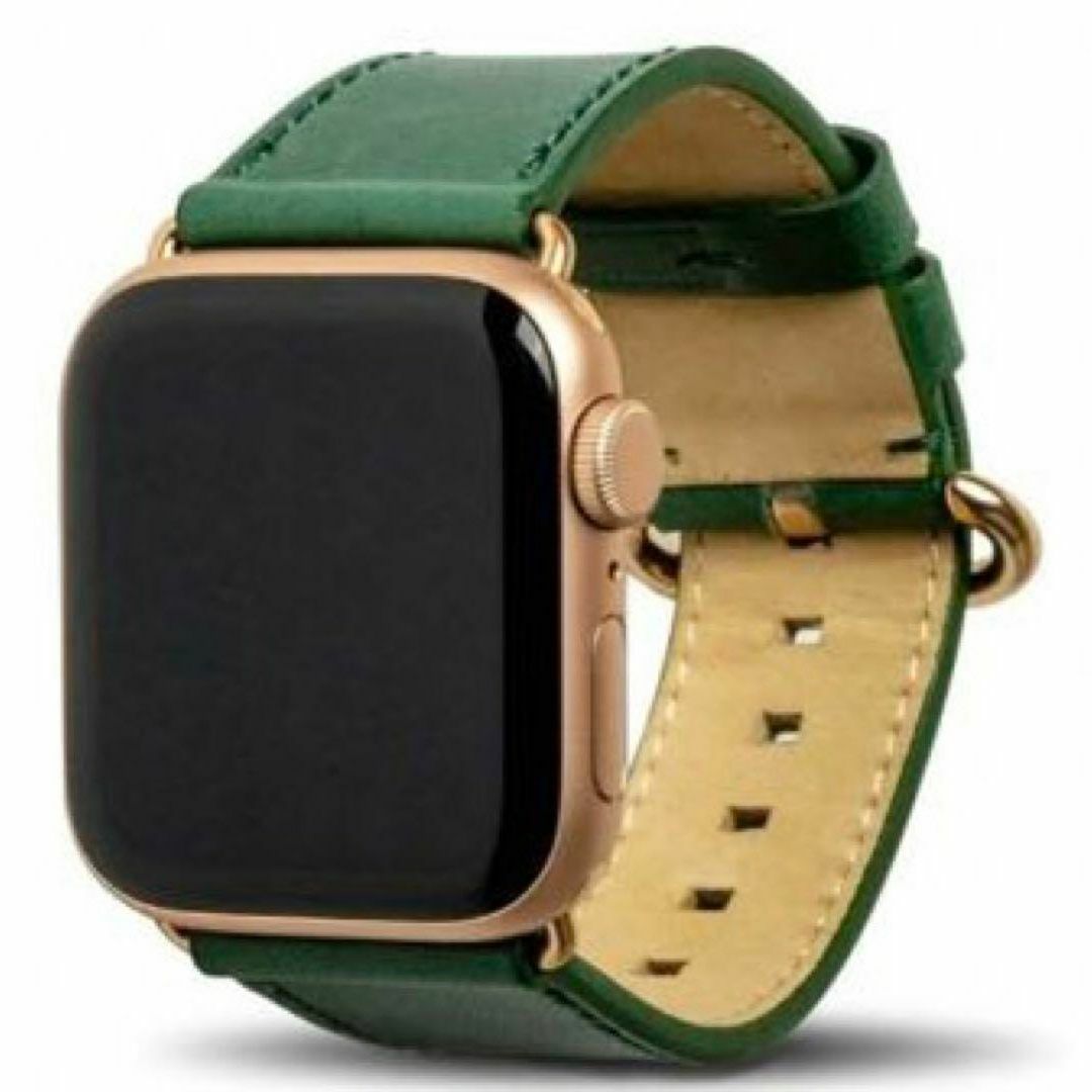 Alto Apple Watch 革バンド レザー アップルウォッチ グリーン時計