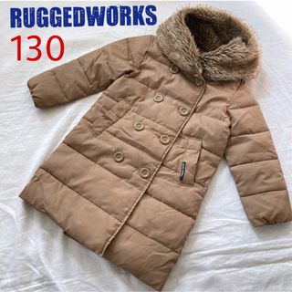 RUGGEDWORKS  フェイクファー襟付きコート  130