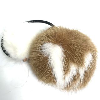 ルイヴィトン(LOUIS VUITTON)のルイヴィトン LOUIS VUITTON シュシュ・ヴィゾン LV コージー M77738 ヘアアクセサリー ヘアゴム シュシュ ミンク ブラウン 美品(ヘアゴム/シュシュ)