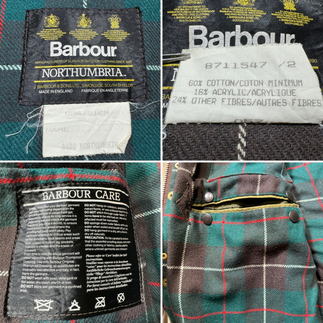Barbour(バーブァー)の80's Barbour ノーザンブリア オイルドジャケット 3ワラント メンズのジャケット/アウター(その他)の商品写真