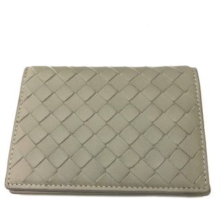 ボッテガヴェネタ(Bottega Veneta)のボッテガヴェネタ BOTTEGA VENETA 定期入れ/ビジネス S01394858T イントレチャート カードケース パスケース レザー グレー系(パスケース/IDカードホルダー)