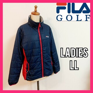 フィラ(FILA)の【FILA GOLF】美品フィラゴルフ 中綿パデットジャケット レディースＸＬ(ウエア)