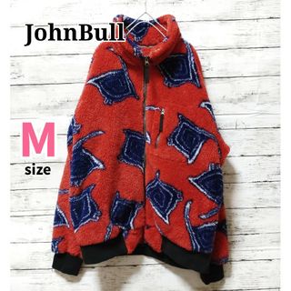 ジョンブル(JOHNBULL)の【mako様専用】Johnbull ジョンブルフリース ブルゾン M 総柄 古着(ブルゾン)