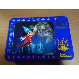 ディズニー(Disney)の1992年～1993年 クッキー缶 ディズニーランド  ミッキー空き缶(小物入れ)