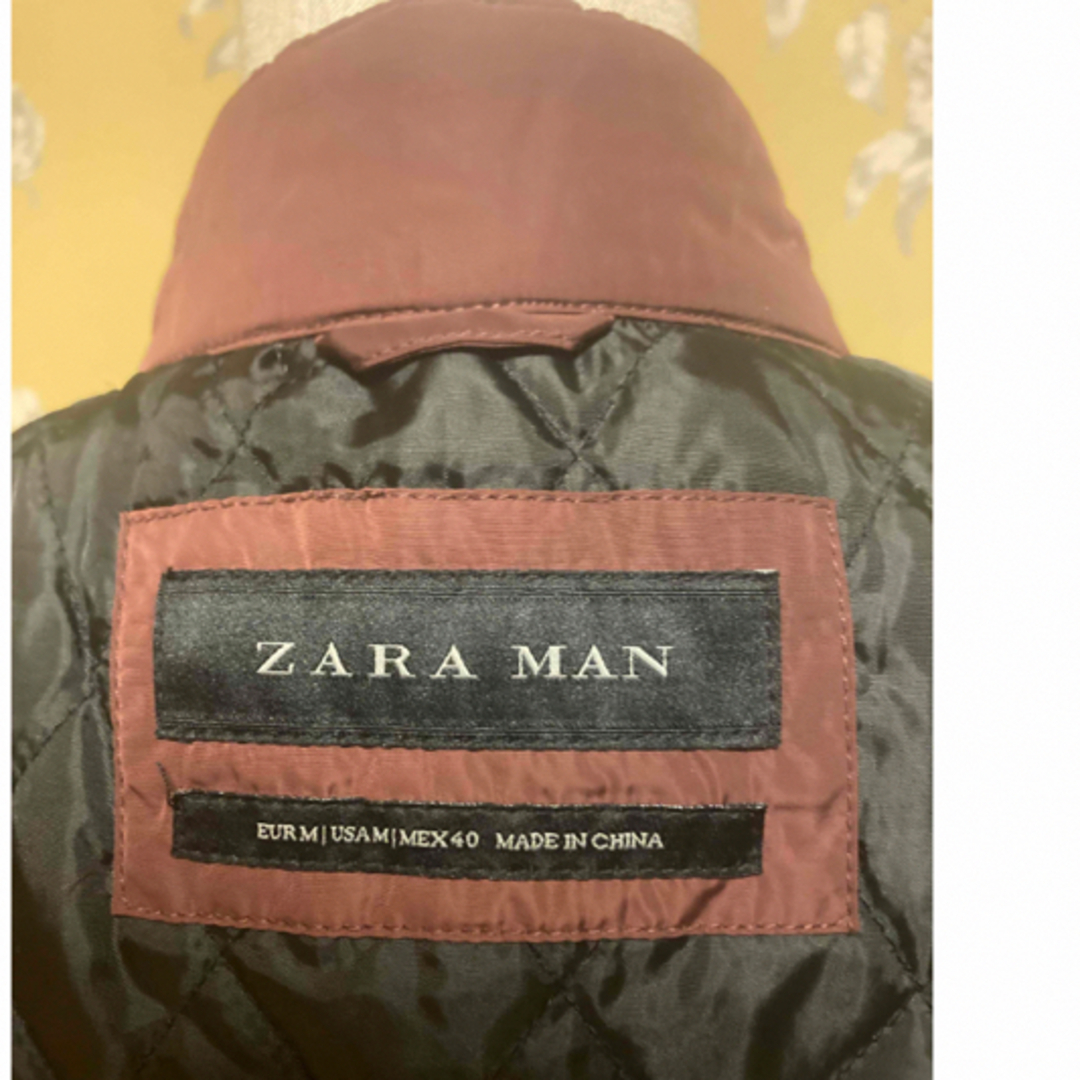 ZARA(ザラ)の美品❗️ 【ZARA MAN フライトジャケット ブルゾン】M  光沢　ブラウン メンズのジャケット/アウター(ブルゾン)の商品写真