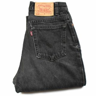 リーバイス(Levi's)の90s USA製 Levi'sリーバイス 512 Original Spin ダメージ ブラック デニムパンツ w28★SDP2467 ビンテージ ジーンズ テーパード スリム(デニム/ジーンズ)