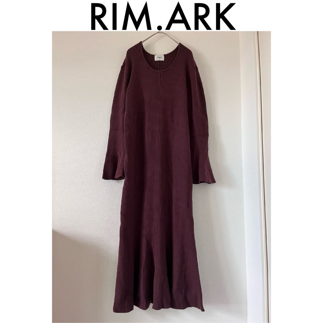 RIM.ARK(リムアーク)の【RIM.ARK】Heavy rib knit OP ロングワンピース レディースのワンピース(ロングワンピース/マキシワンピース)の商品写真
