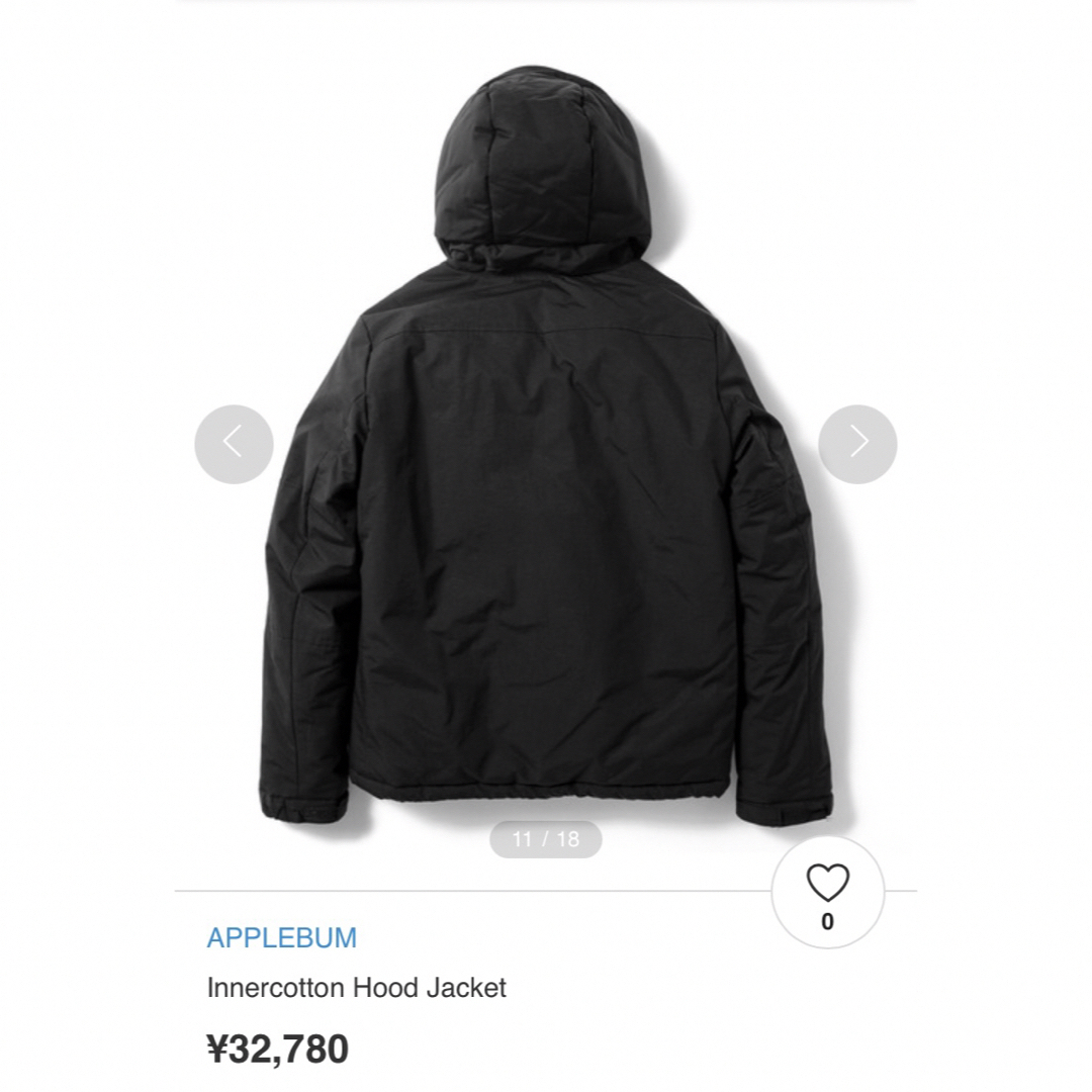 APPLEBUM(アップルバム)のAPPLEBUM　アップルバム　Intercotton Hood Jacket メンズのジャケット/アウター(ダウンジャケット)の商品写真