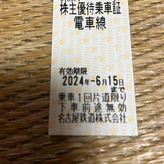 メイテツヒャッカテン(名鉄百貨店)の名鉄株主優待乗車券　１枚(鉄道乗車券)