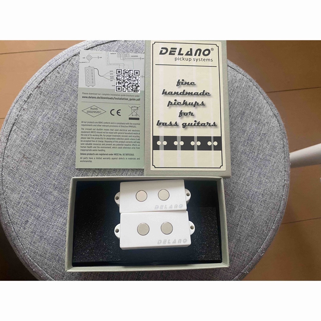 Delano PMVC4 FE/M2 WHITE プレベ用ピックアップ 楽器のベース(パーツ)の商品写真