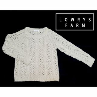 ローリーズファーム(LOWRYS FARM)のLOWRYS FARM　長袖ニット アイボリー　M(ニット/セーター)