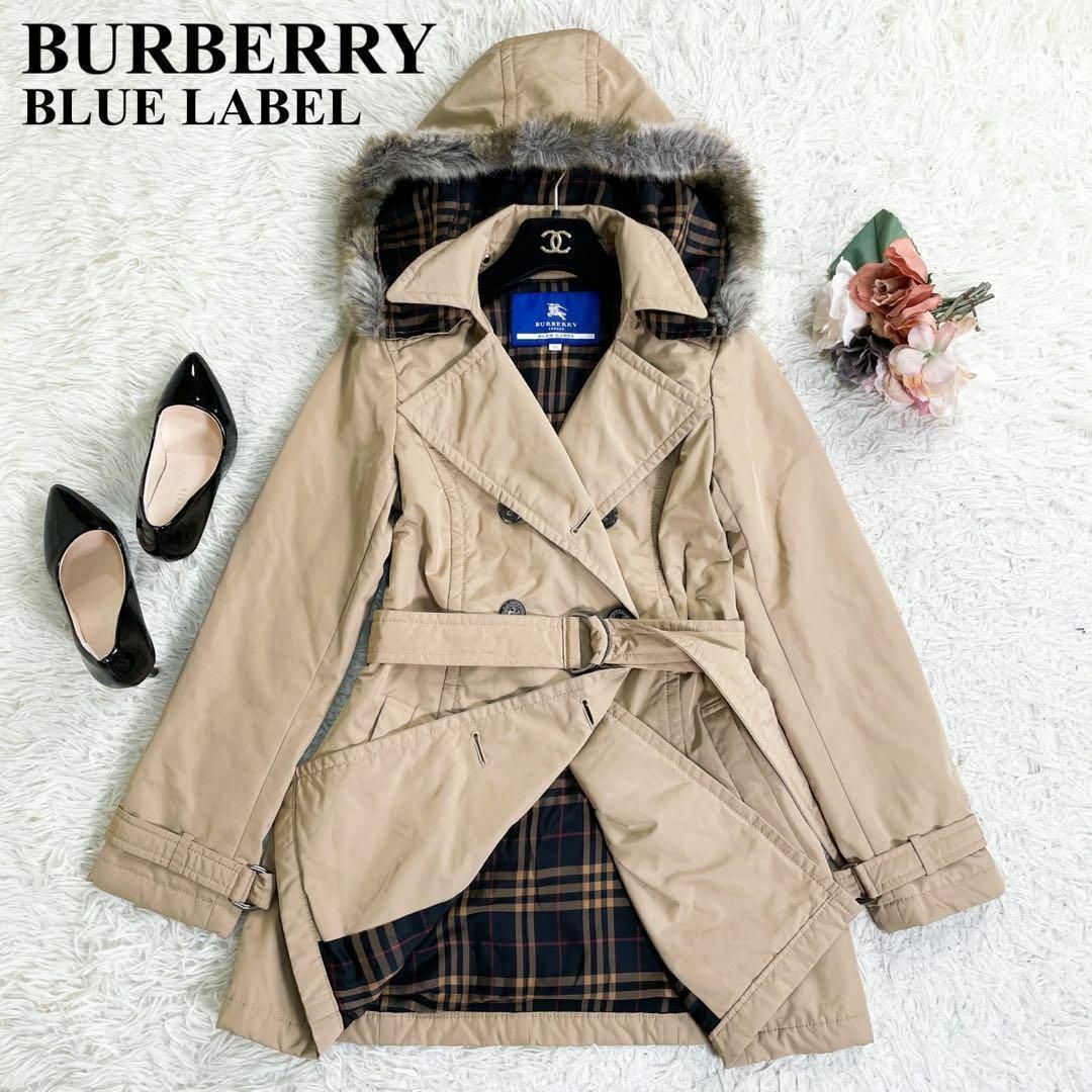 春秋BURBERRY バーバリーブルーレーベル 2wayトレンチコート