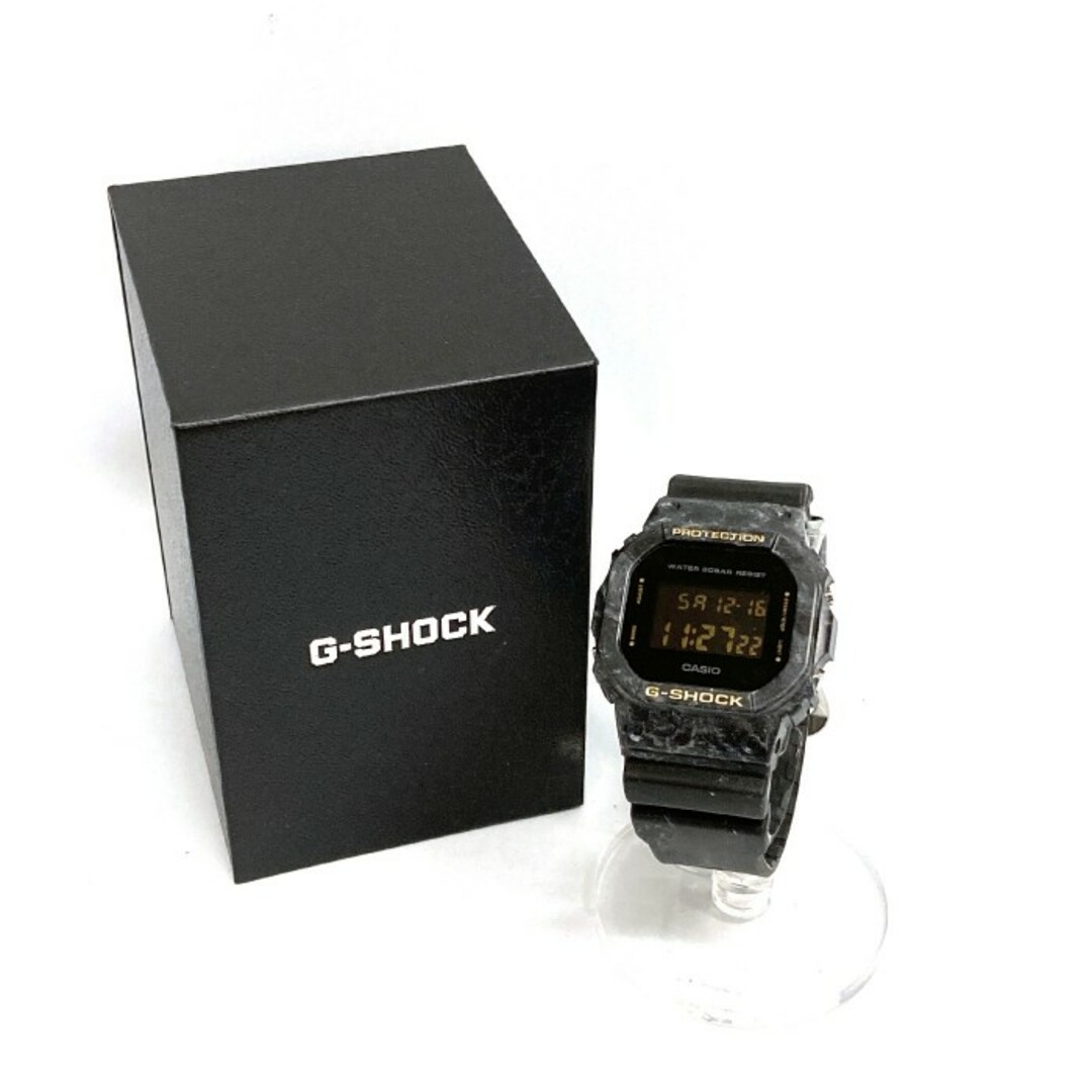 CASIO(カシオ)の★CASIO カシオ G-SHOCK DW-5600WS 腕時計 ブラック マーブル メンズの時計(ラバーベルト)の商品写真