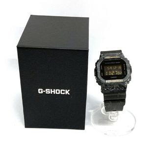 カシオ(CASIO)の★CASIO カシオ G-SHOCK DW-5600WS 腕時計 ブラック マーブル(ラバーベルト)