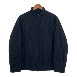 プラダ(PRADA)のPRADA プラダ スタンドカラー ナイロン パディング ジャケット 中綿 ブラック 薄手 Size M(その他)