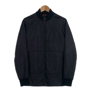 PRADA - PRADA プラダ ナイロン リブジャケット 中綿 ブラック PRADA - PRADA プラダ ナイロン リブジャケット 中綿 ブラック